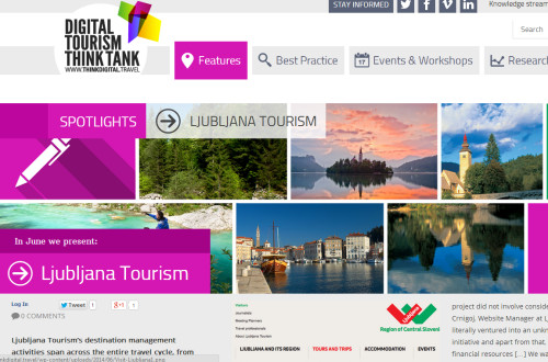 Digital Tourism Think Tank: projekt prodaje izletov in doživetij Turizma Ljubljana predstavljen kot primer dobre prakse