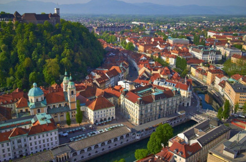 Panorama Ljubljane.