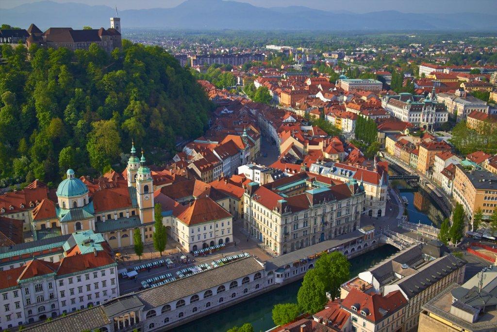 Panorama Ljubljane.