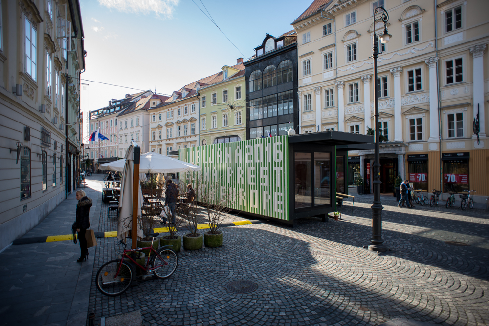 Info točka zelene Ljubljane.