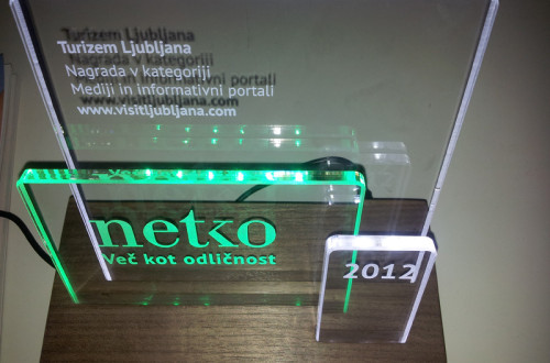 Spletno mesto Visit ljubljana prejelo nagrado Netko 2012