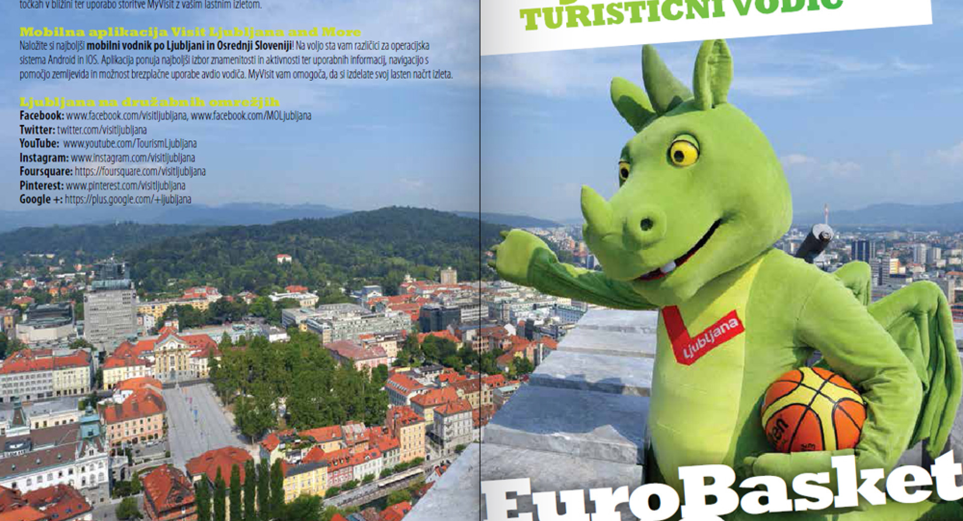Pred prvenstvom izide pregleden turistični vodič – Ljubljana in EuroBasket 2013