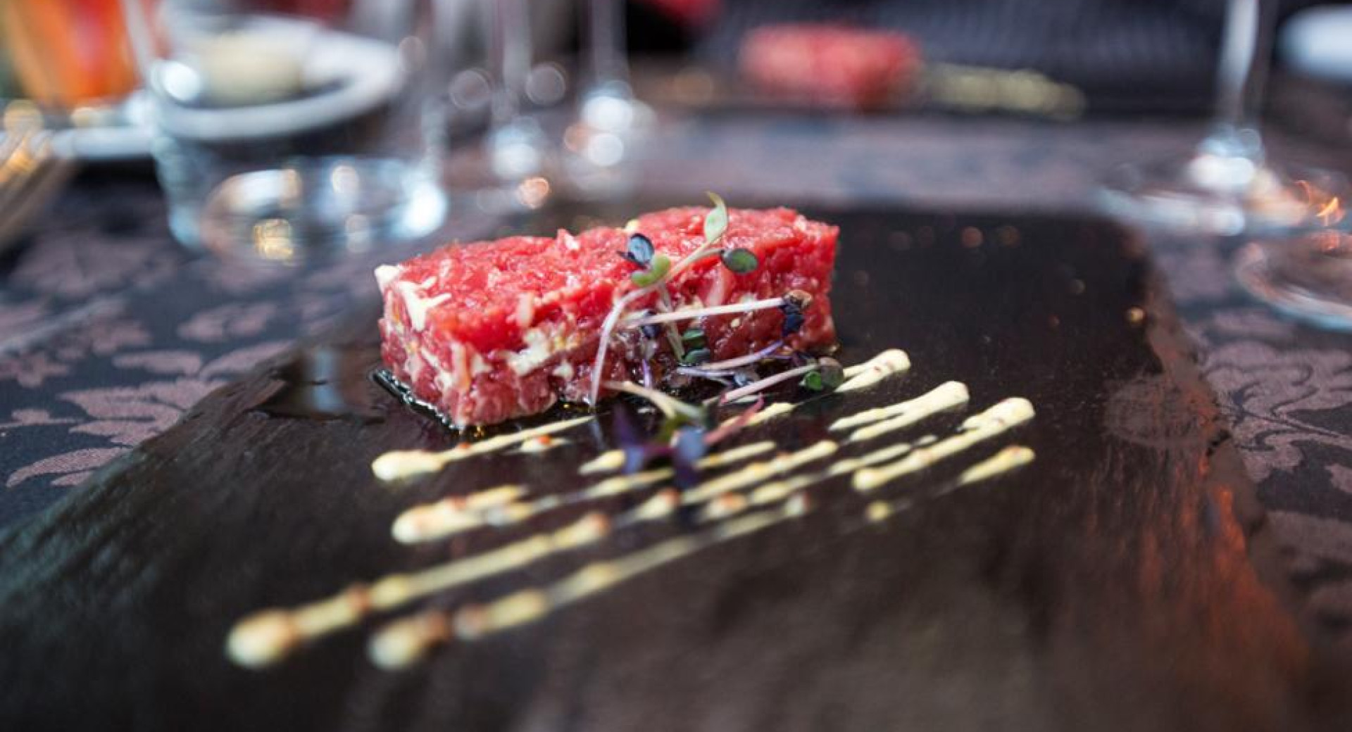 Beef Tartar at at AS Aperitivo