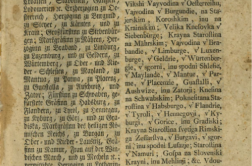 Staro besedilo na porumenelem papirju.