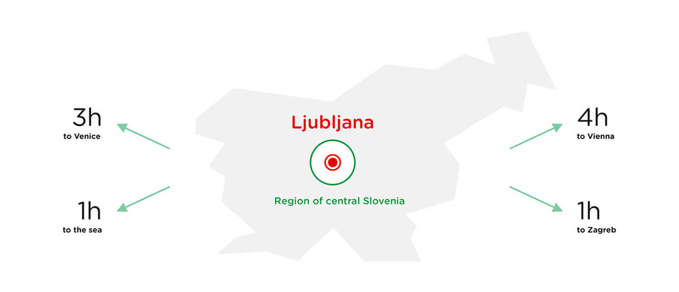 Slovenia Ljubljana Map min