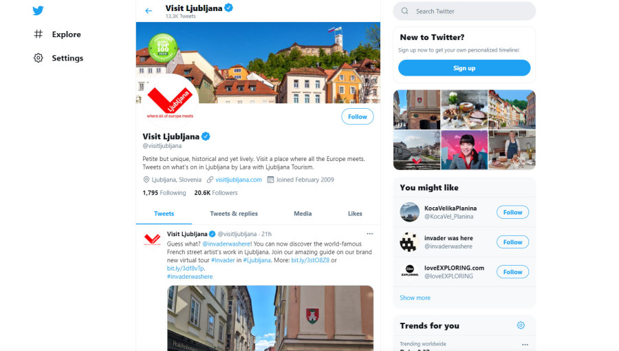 visitljubljana Twitter