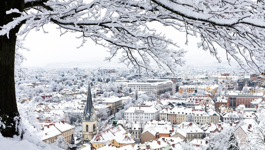 Zimska Ljubljana foto Shutterstock