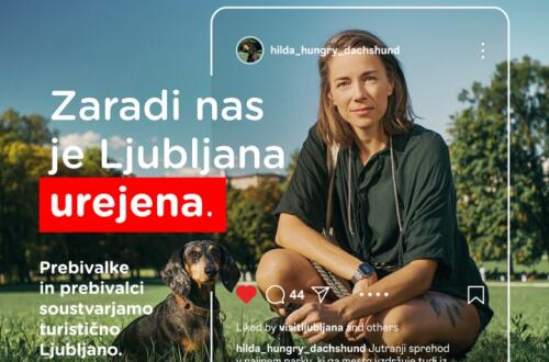 Zenska kleci na travniku zraven psa. 