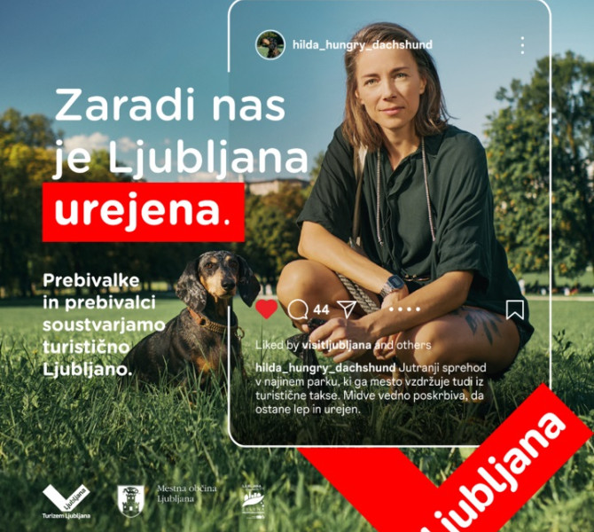 Zenska kleci na travniku zraven psa. 