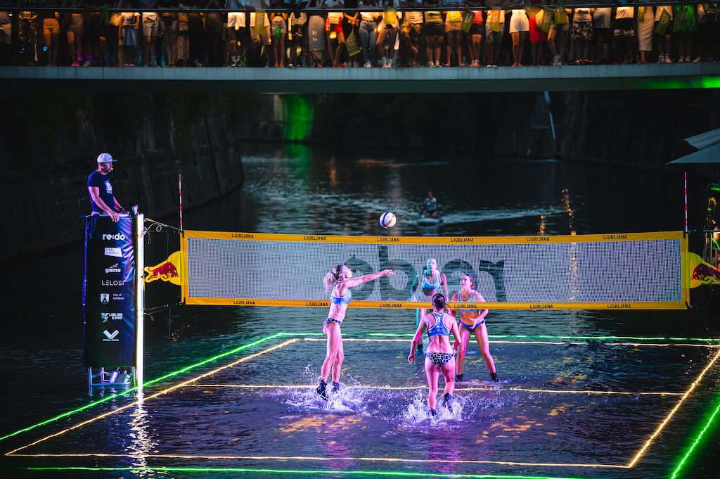 A1 Volleyball match on the Ljubljanica River Visit Ljubljana