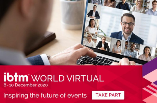Spletna pasica za dogodek IBTM Virtual 2020.