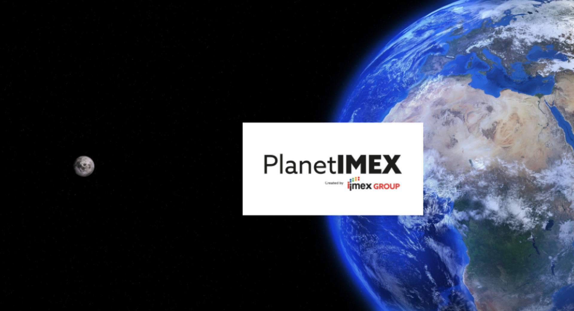 Oglasna pasica za spletno poslovno borzo Planet IMEX 2020.