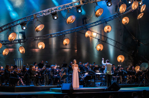 singer on stage