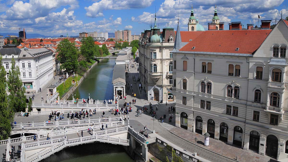 Besichtigung des Altstadtkerns und der Burg von Ljubljana für gruppen