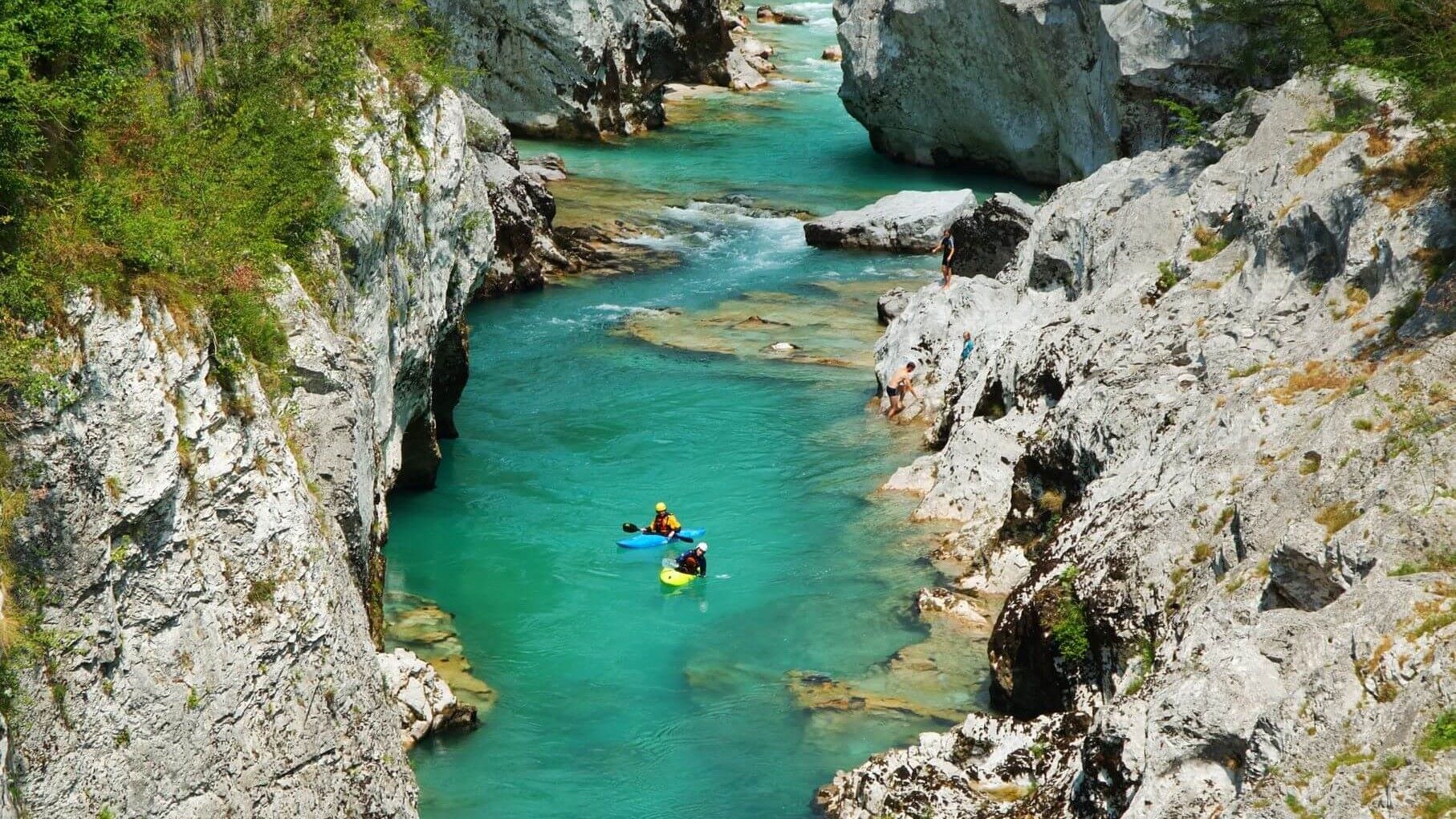 soca river and kayak shutterstock