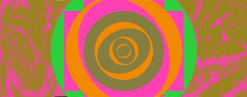 A graphic with oval shapes in vivid colours.