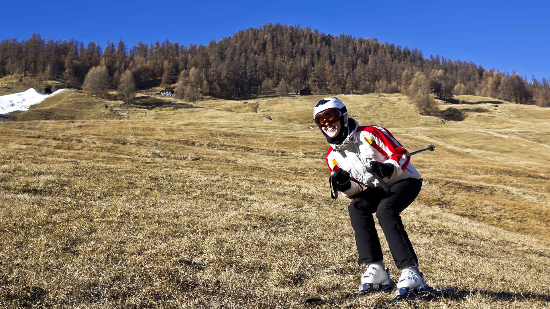 skiing